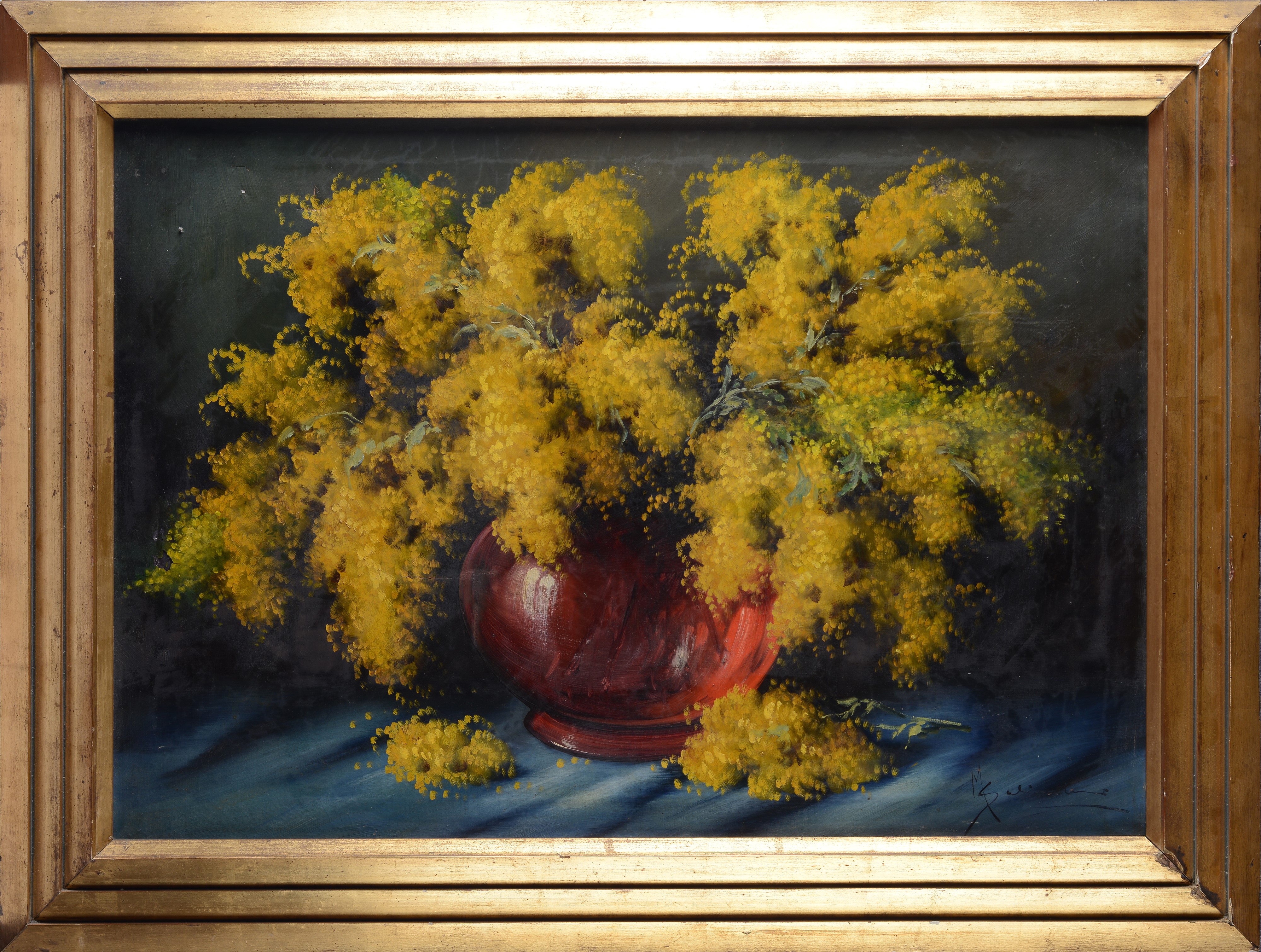 Anonimo, XX Sec. - Anonimo del XX secolo, Vaso di mimose