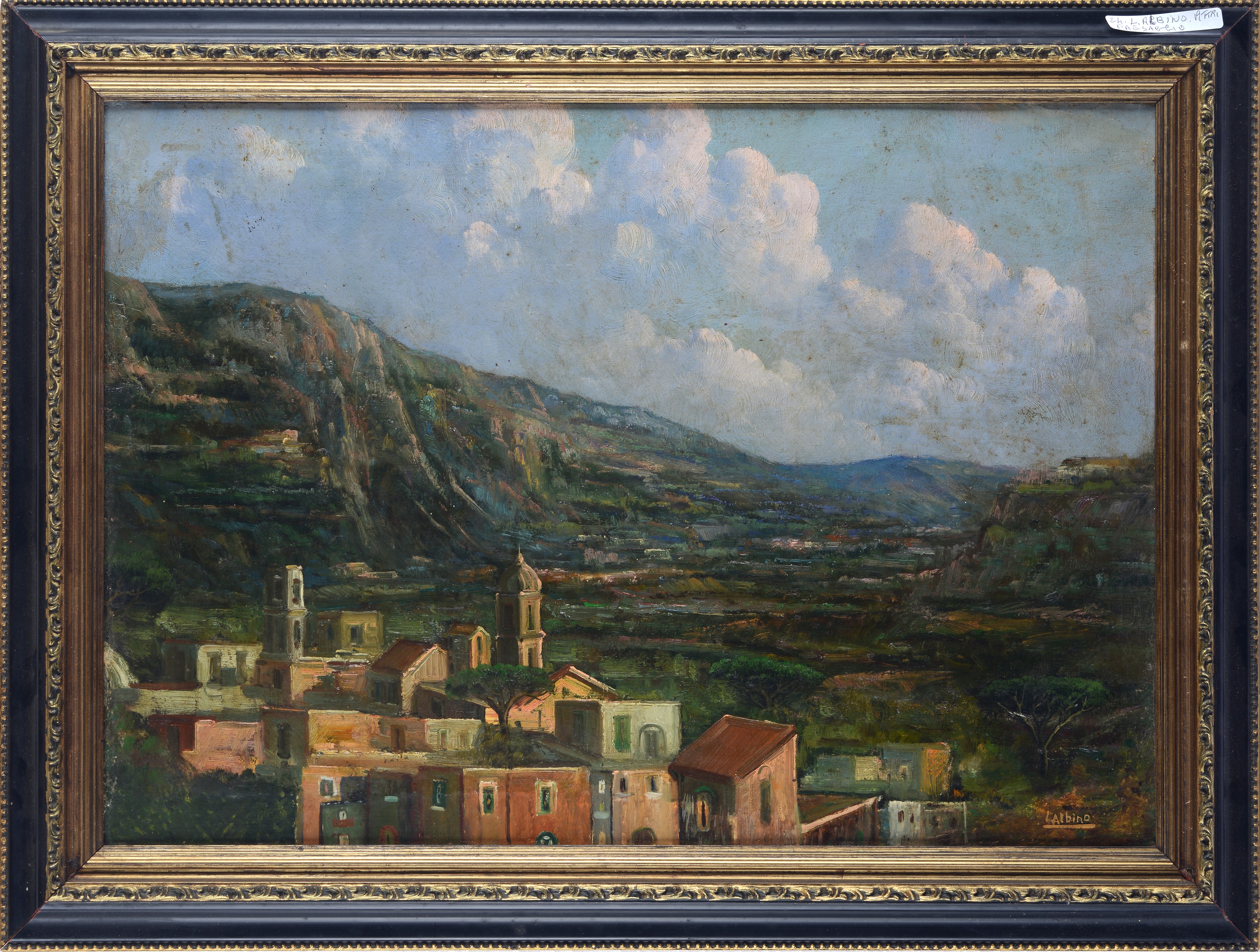 Luca Albino - Paesaggio, olio su tela