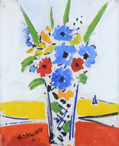 Vaso di fiori (olio su tela)