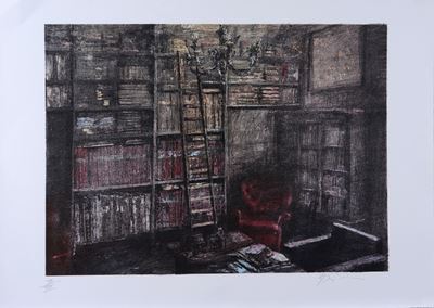 Libreria, litografia