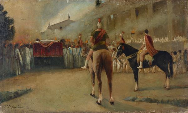 Anonimo, XIX - XX sec. - Funerale romano