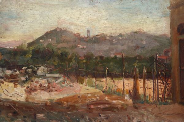 Cesare Ciani - Veduta della collina fiesolana