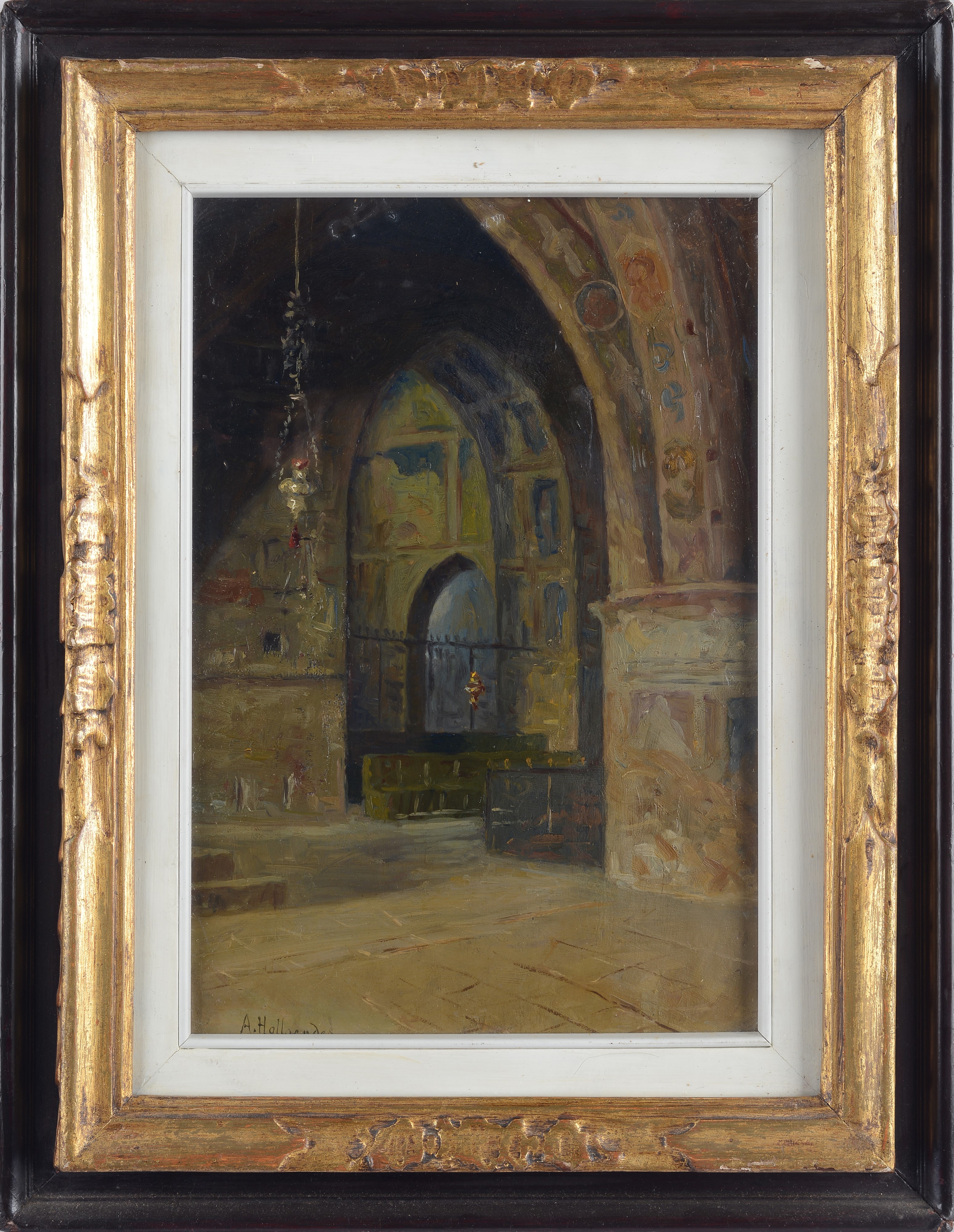 Alfonso Hollaender - Interno di chiesa