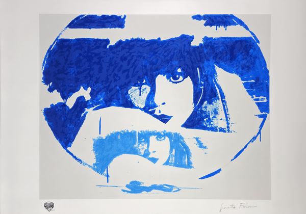 Giosetta Fioroni - Doppio Liberty Light Blue
