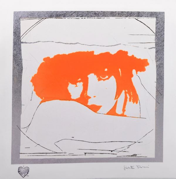 Giosetta Fioroni - Doppio Liberty Arancio