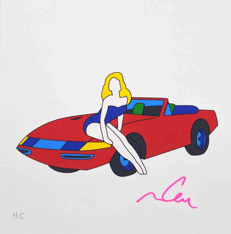 Marco Lodola - Senza titolo (serigrafia su cartoncino)