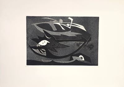 Senza titolo (acquaforte e acquatinta su carta), 1971