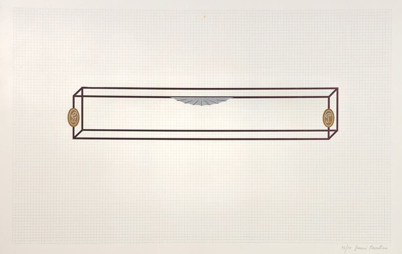 Gianni Piacentino - Vehicle sculptures. Wall sculptures, litografia originale firmata e numerata ...