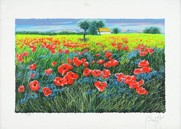Franco Azzinari - Campo di papaveri