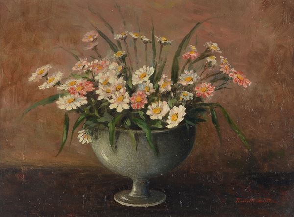 Anonimo, XX sec. - Vaso con fiori