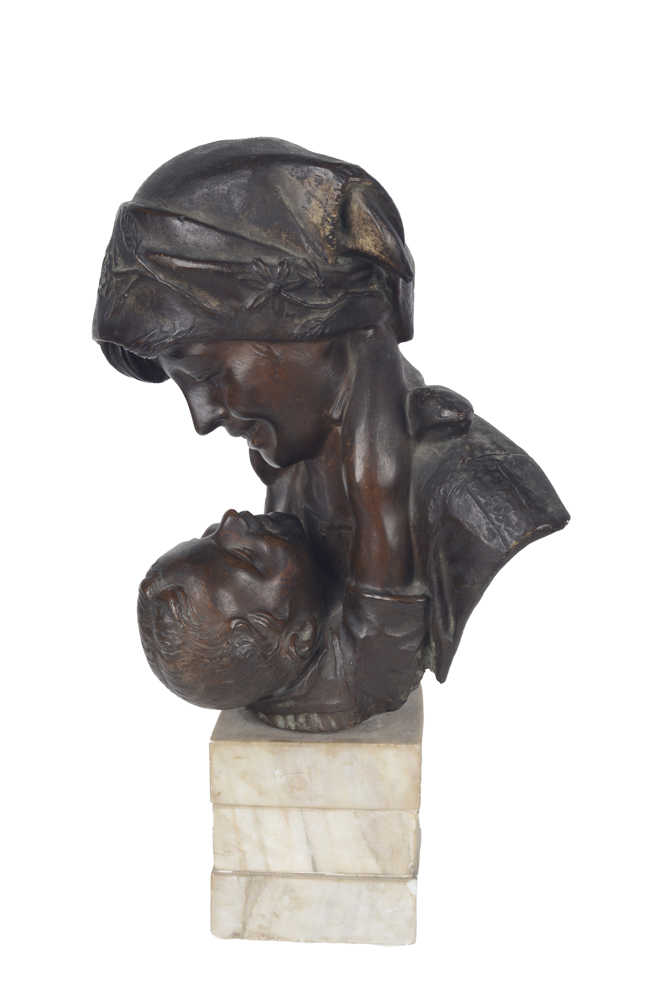 Anonimo, XIX Sec. - Madre e Figlio