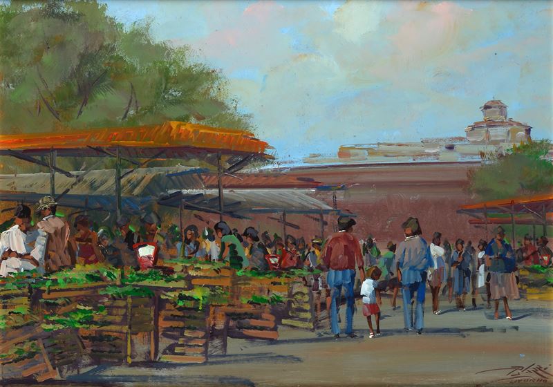 Lorenzo Palazzi - Mercatino delle Verdure in Piazza Garibaldi