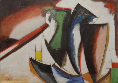 Figura, olio su tela (1972)