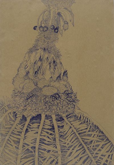 Anonimo del XX secolo, Composizione floreale e vegetale