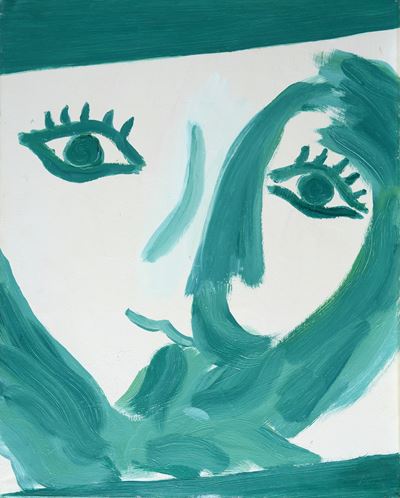 Grande testa, olio su tela (1967)
