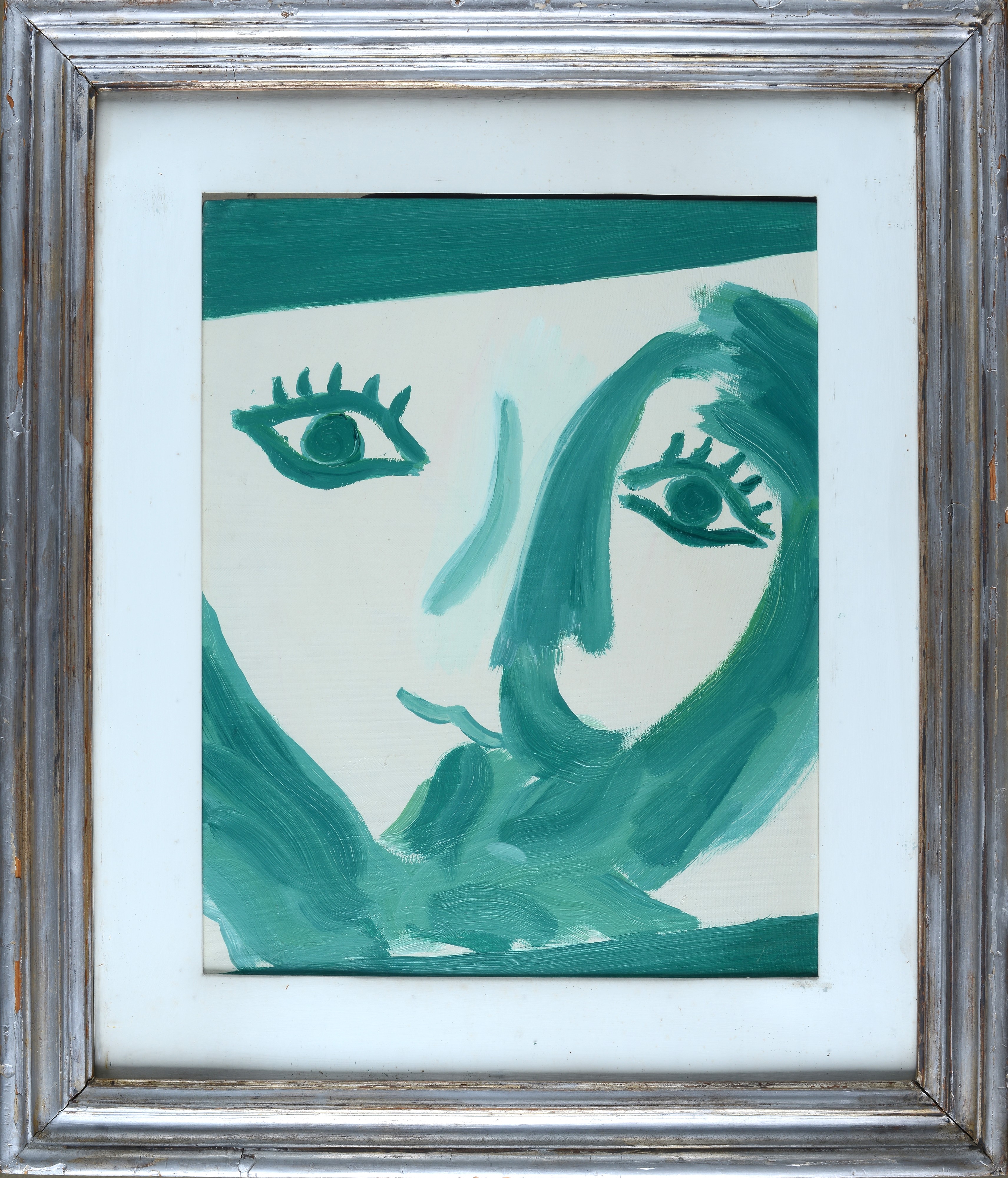 Virgilio Guidi - Grande testa, olio su tela (1967)