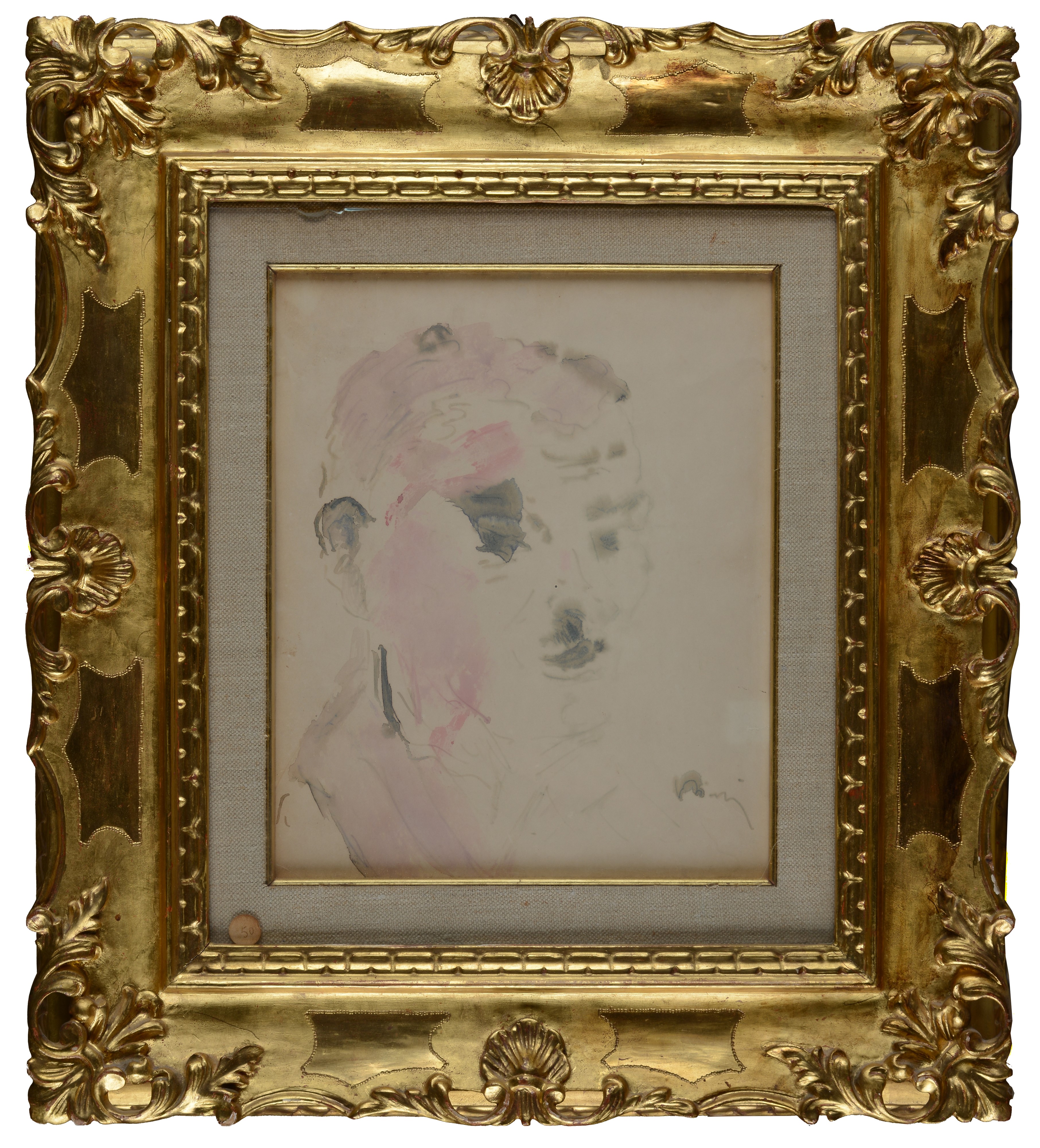 Filippo De Pisis - Volto di uomo