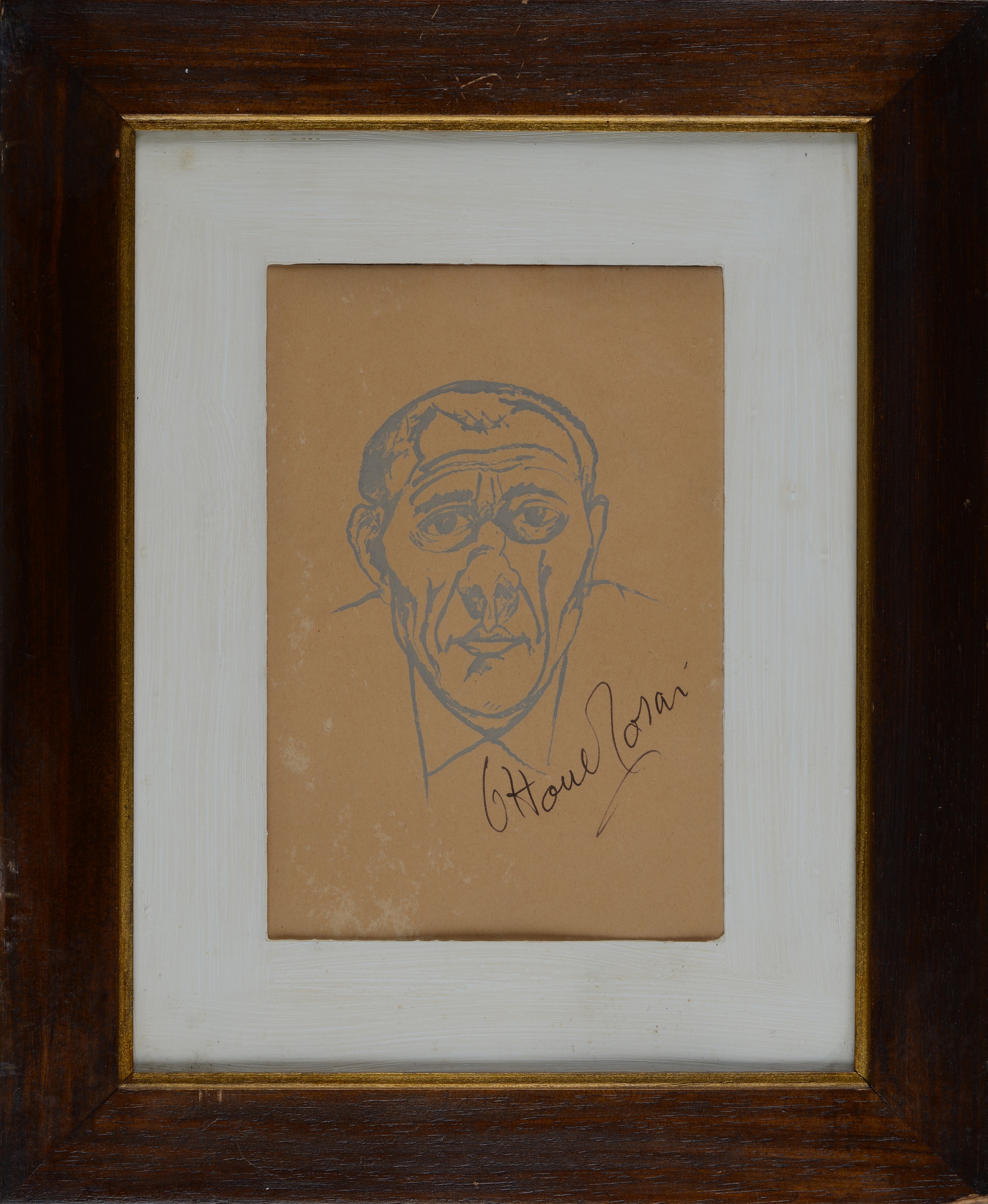 Ottone Rosai - Autoritratto (litografia)