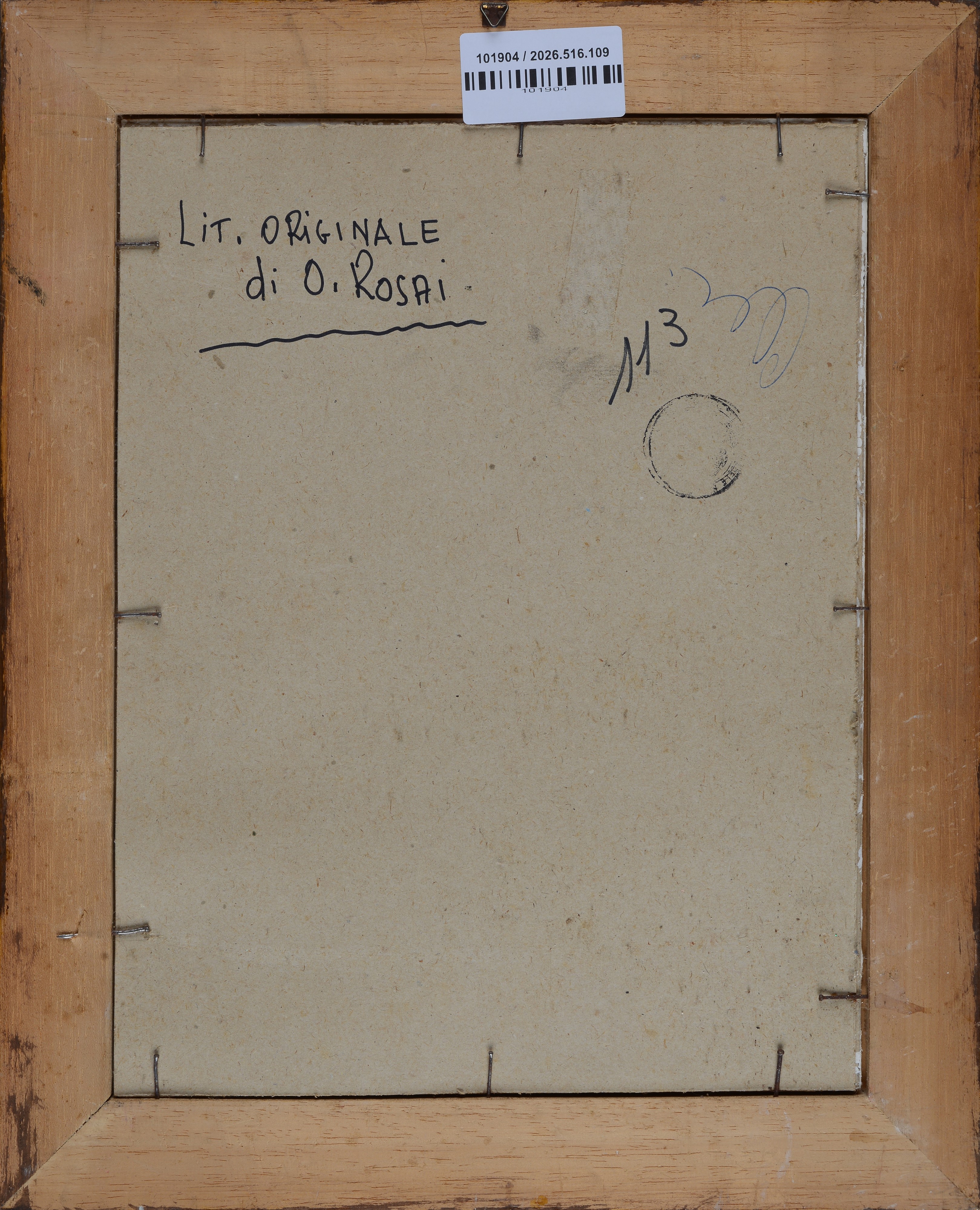 Ottone Rosai - Autoritratto (litografia)