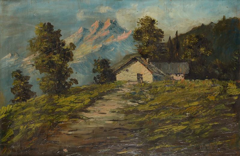 Anonimo, XX Sec. - Casolare di Montagna