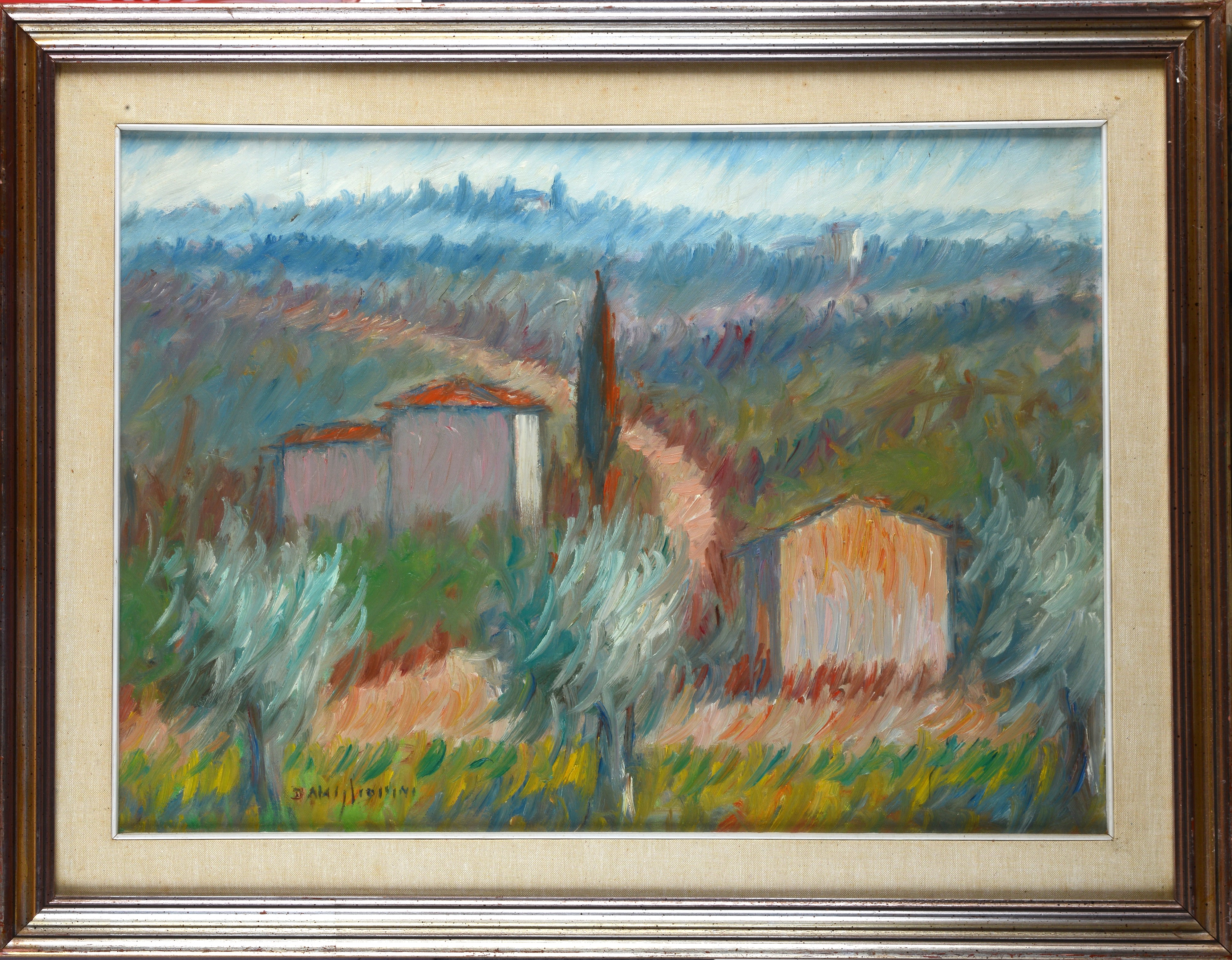 Dino Migliorini - Paesaggio, olio su tela