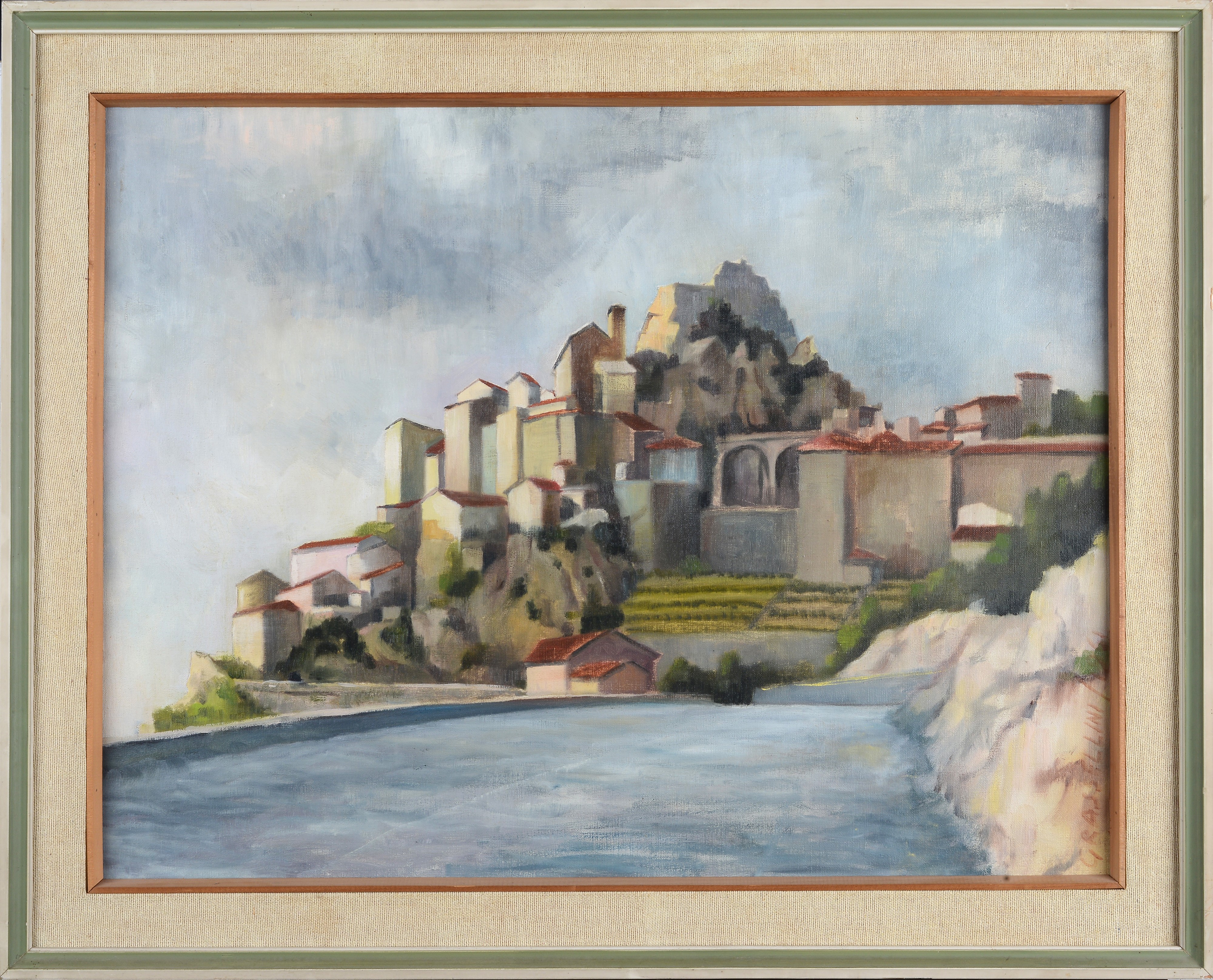 Giuliano Grassellini - Paesaggio, olio su tela