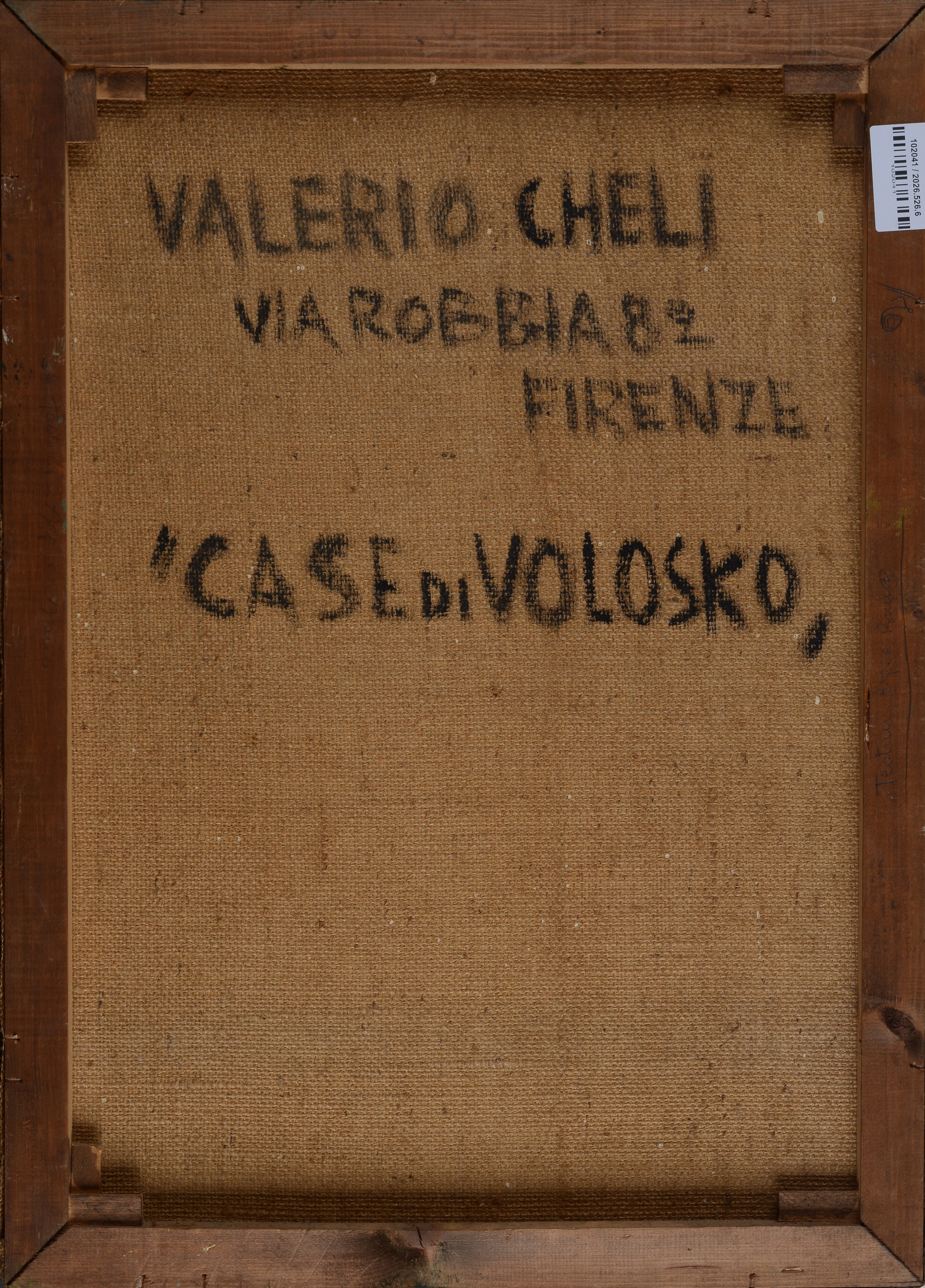 Valerio Cheli - Case di Volosko, olio su tela
