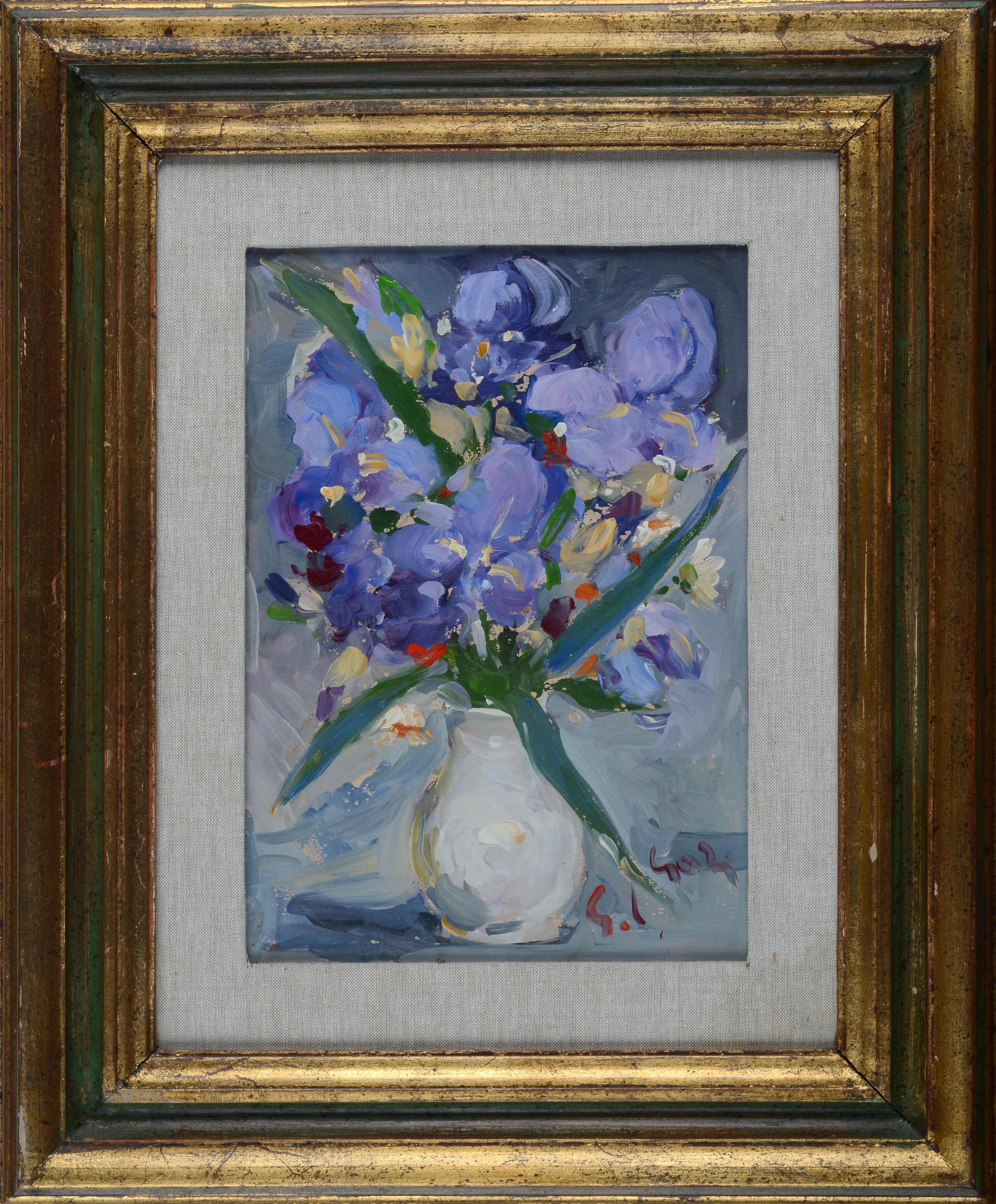 Gino Paolo Gori - Fiori di campo, olio su tavola