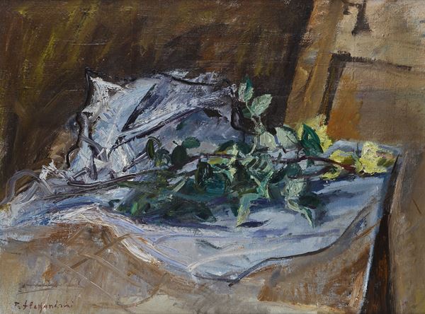 Renato Alessandrini - Rose gialle sul tavolo
