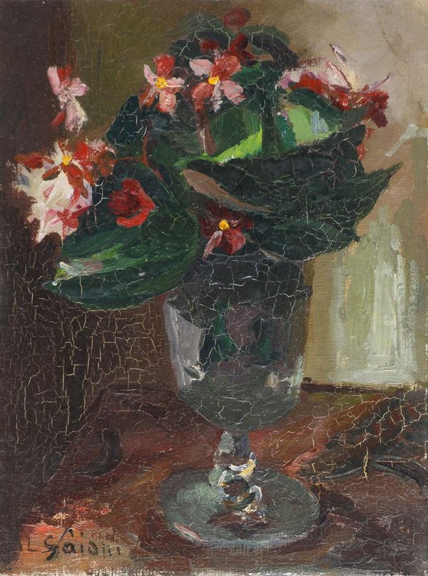 Anonimo, XX sec. - Vaso con fiori
