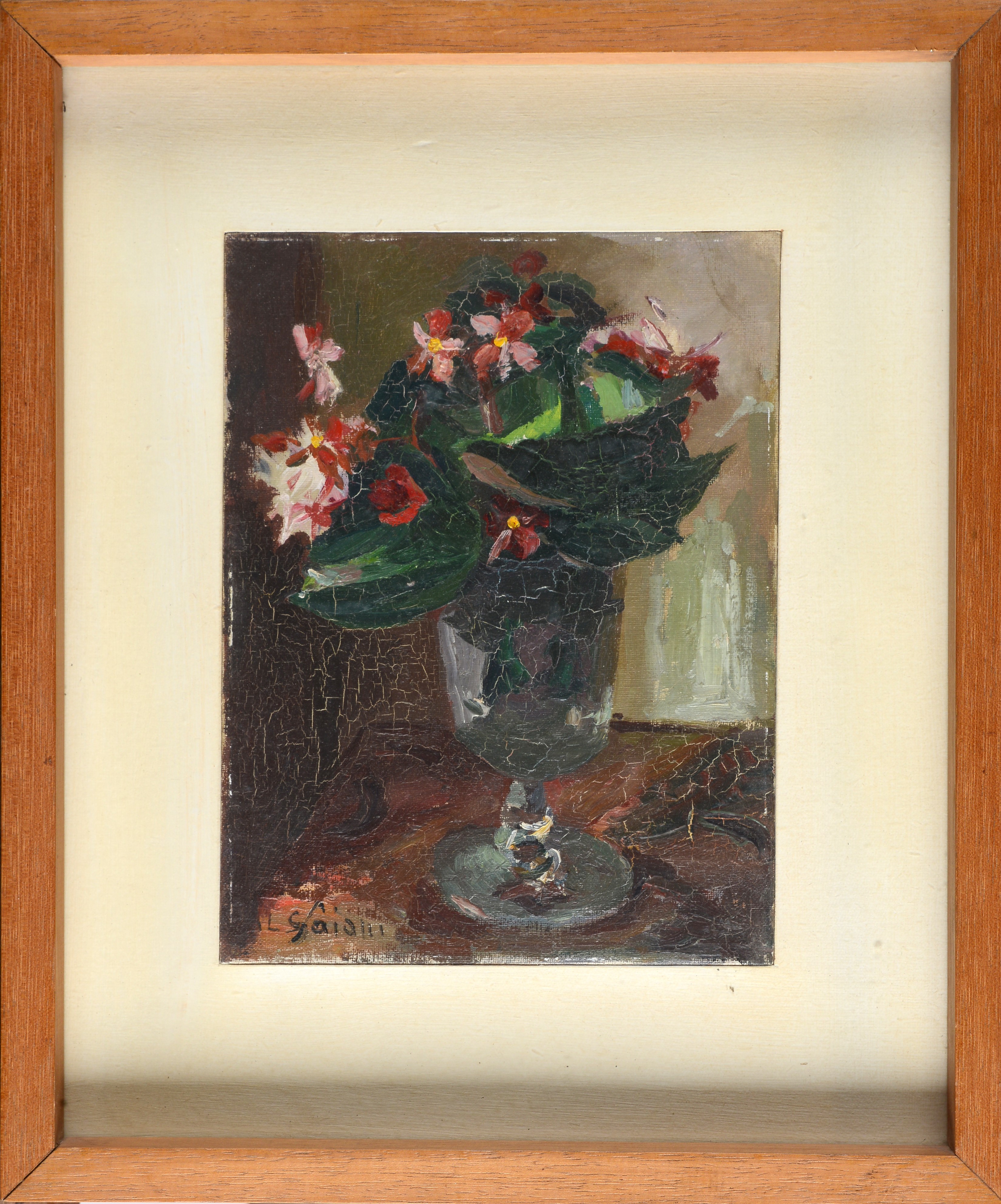 Anonimo, XX Sec. - Anonimo del XX secolo, Vaso con fiori
