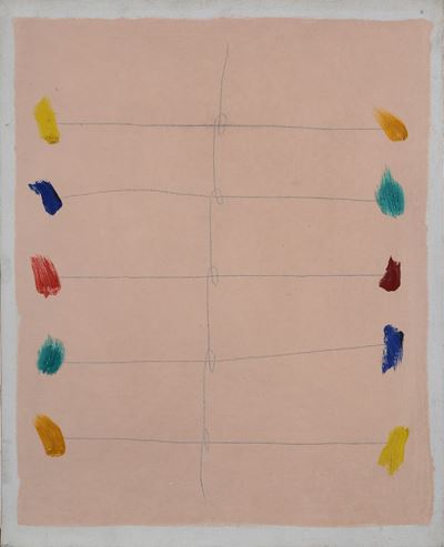 Senza titolo, olio e matita su tela (1980)