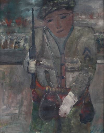 Soldato, olio su compensato (1969)