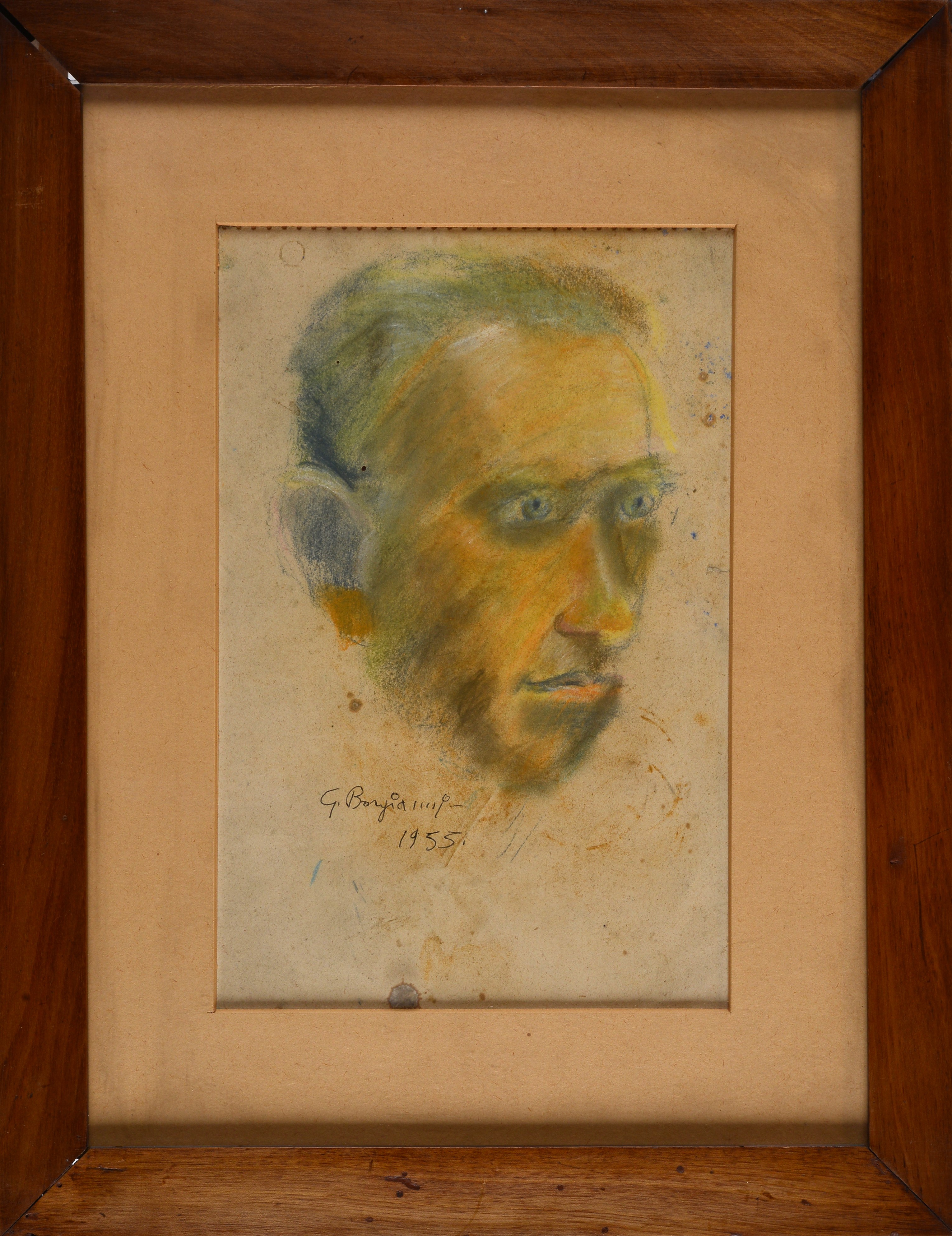 Guido Borgianni - Due ritratti in pastelli su carta (1951)