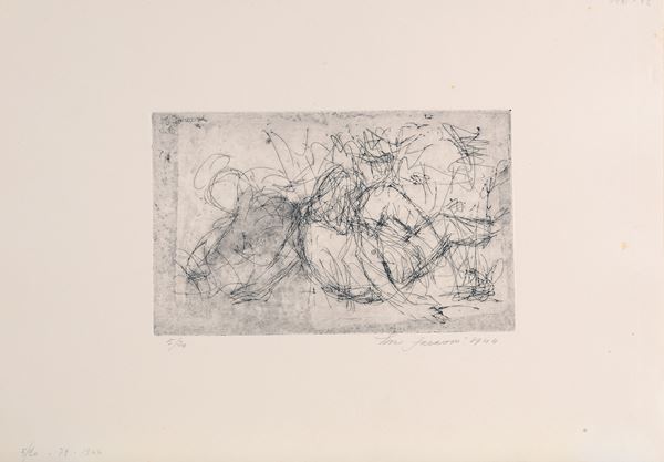Enzo Faraoni - Figura sdraiata