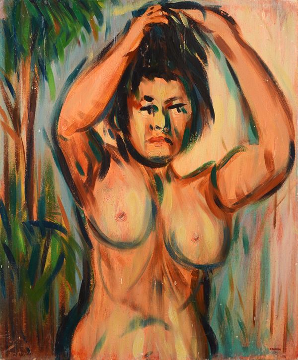 Giancarlo Caldini - Nuda con le braccia alzate