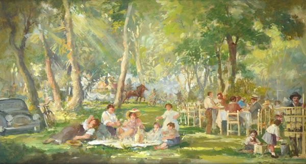 Renato Zini - La festa del grillo alle Cascine