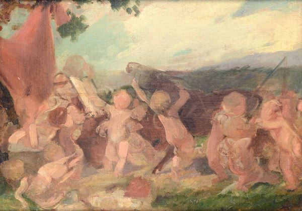 Amos Cassioli - Lotta di Putti
