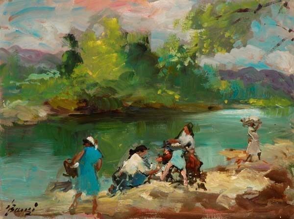 Francesco Bausi - Lavandaie