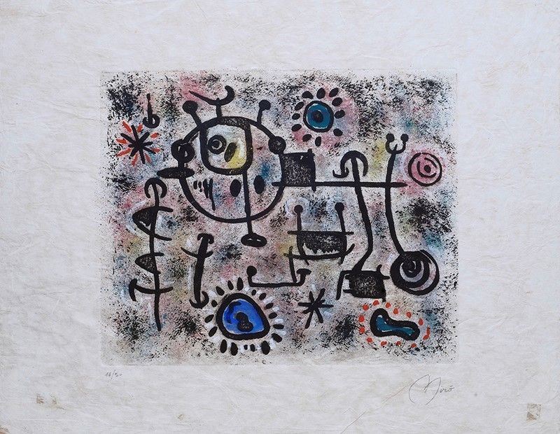 D'apres Joan Miró - Senza Titolo