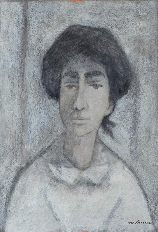 Marcello Boccacci - Ragazza, pastelli su carta