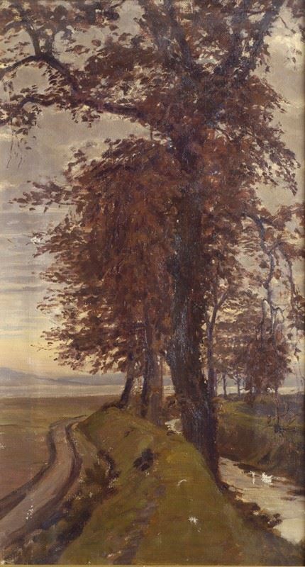 Attr. a Eugenio Cecconi - Paesaggio  