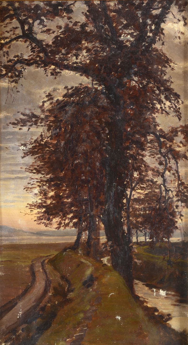 Attr. a Eugenio Cecconi - Paesaggio
