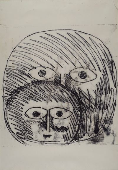 Maternità (disegno a olio su carta)