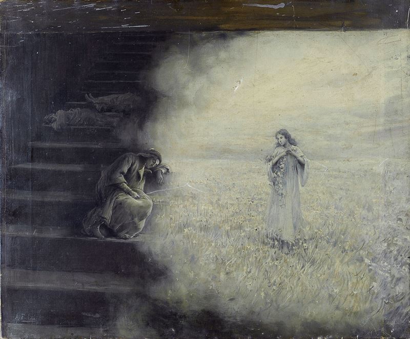 Arturo Faldi - Sogno di Dante (canto XXVII Purgatorio)