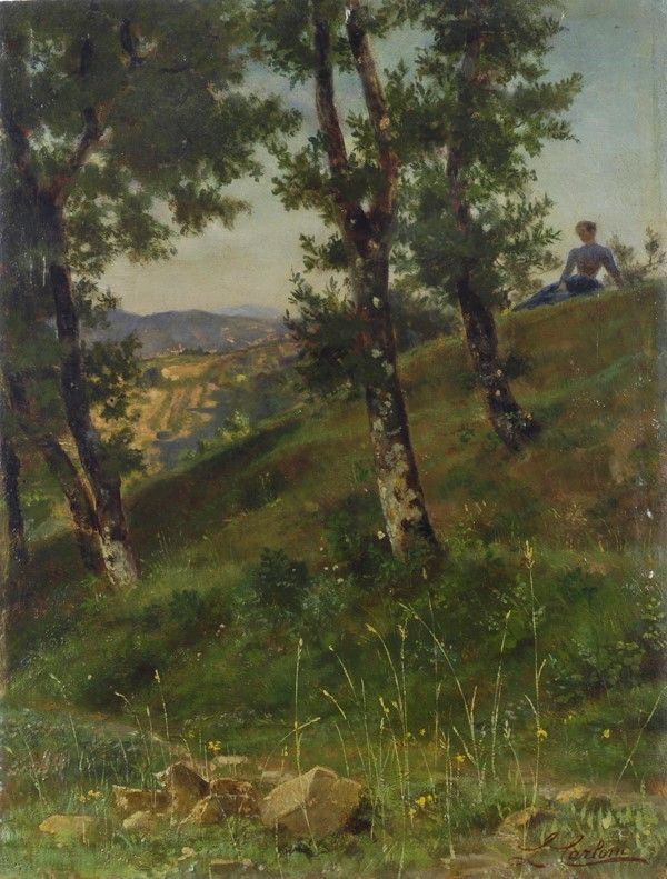L. Carloni - Meditazione in campagna
