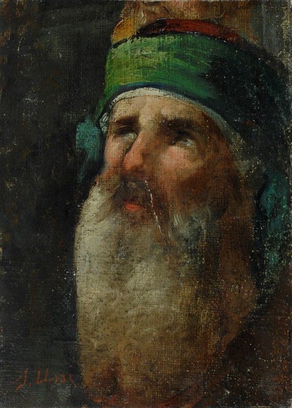 Attr. a Stefano Ussi - Uomo con Barba