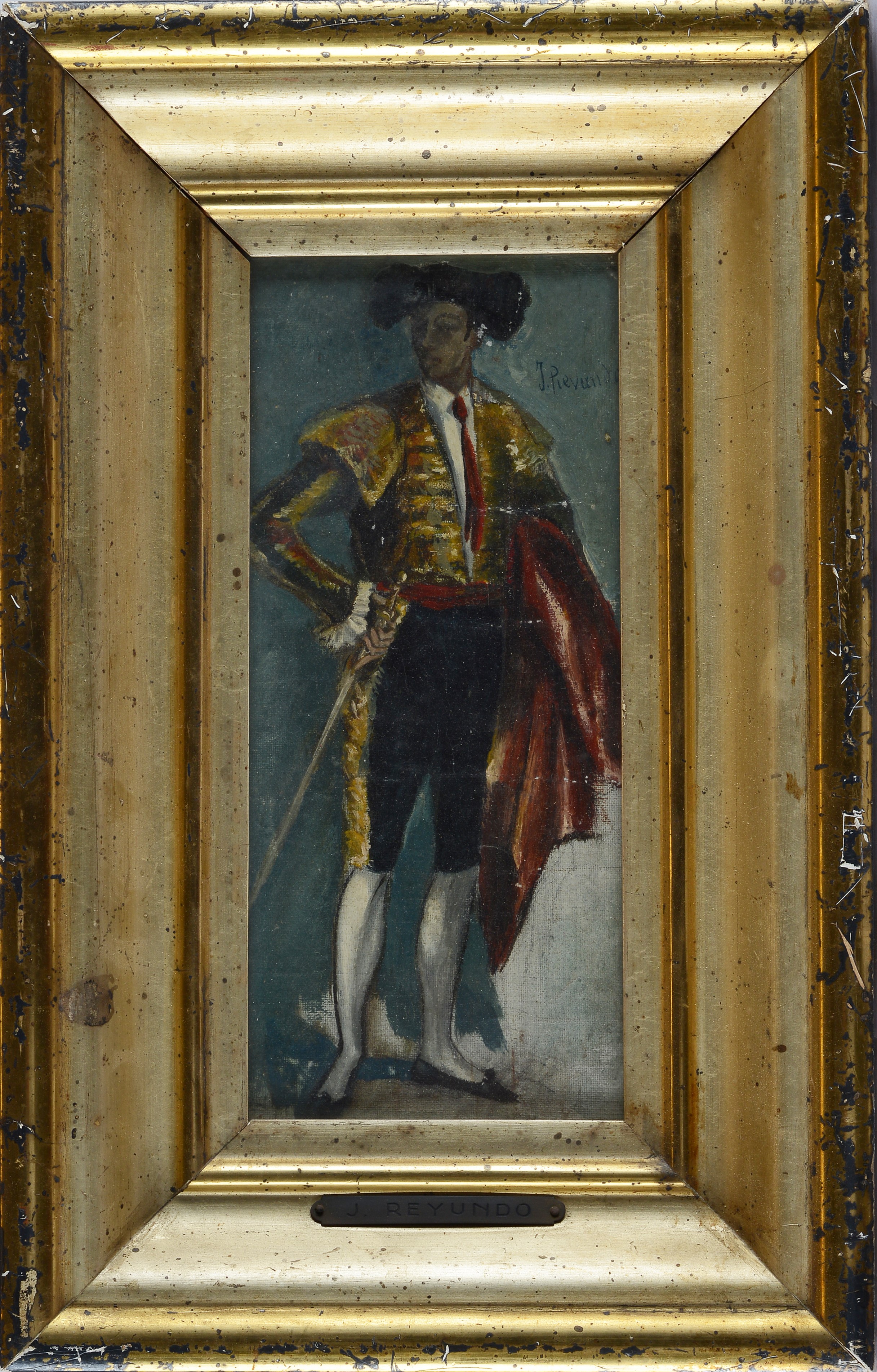 I. Reyundo - Torero, olio su tela