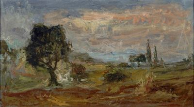 Paesaggio - Olio su tela