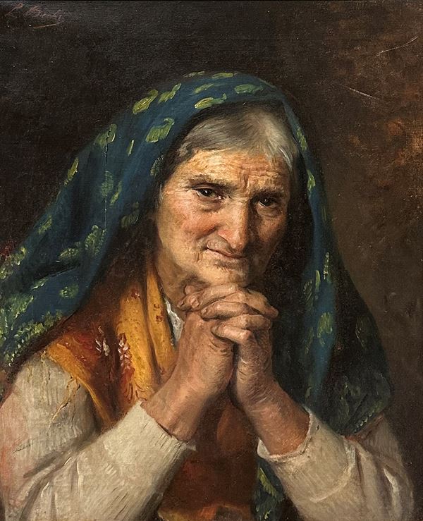 Luigi Bechi - Vecchia contadina